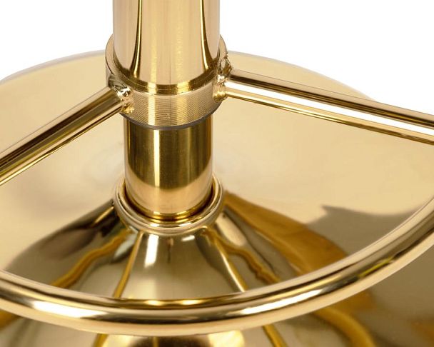 Набор 2 шт Табурет барный DOBRIN BRUNO GOLD (пудрово-розовый велюр (MJ9-32)) - Вид 3