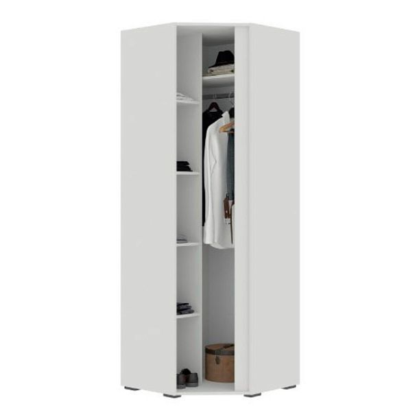 Хелен ШК 04 Шкаф угловой (0,748х2,100х0,748) белый/белый - Вид 2