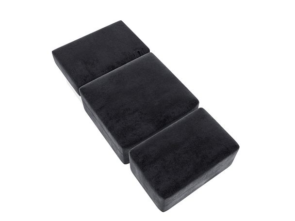 Модули диван и пуф Лига-060 НПБ Велюр серый - Вид 8