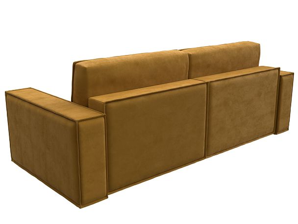Диван прямой Куба Велюр желтый - Вид 6