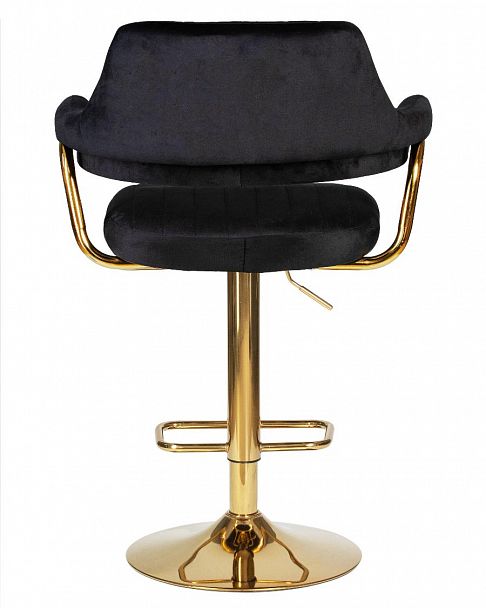 Стул барный DOBRIN CHARLY GOLD (черный велюр (MJ9-101)) - Вид 5