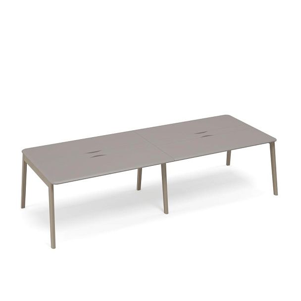 Стол для переговоров с кабель-каналом WOOD Time wood ТМ В2 155-2 мокко премиум - Вид 1