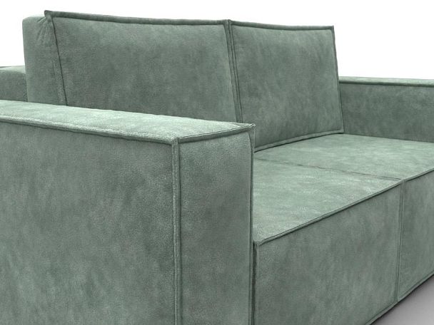 Диван прямой Куба мини Велюр зеленый - Вид 4