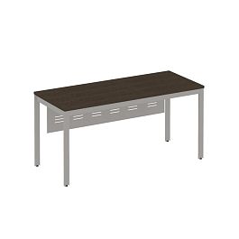 Стол на каркасе МП2 с металлическим экраном Формула МП2 ФР 193 венге / серый - Фото предпросмотра