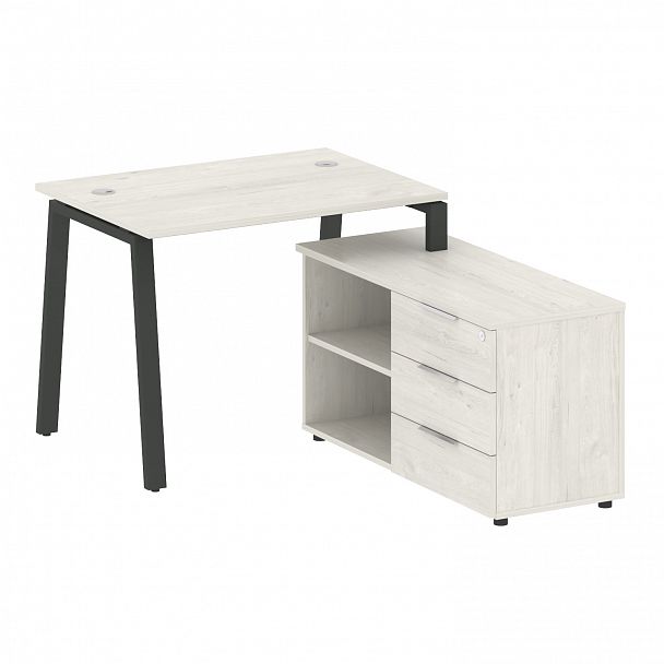 Рабочая станция "Metal System" БА.РС-СТС-2.1 дуб наварра/антрацит - Вид 1