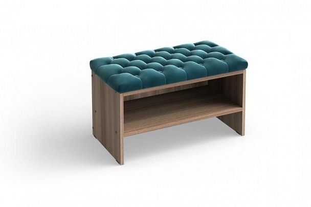 Банкетка «Флёр» 800 бирюзовая - Вид 1