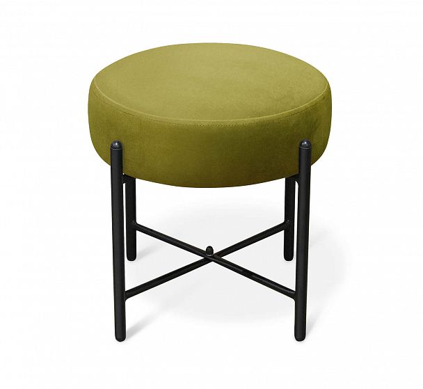 Пуф Sheffilton SHT-B4 фисташковый/черный муар - Вид 1