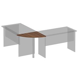 Угловой сегмент Комфорт К.204 французский орех - Фото предпросмотра