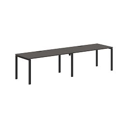 Стол 2-х местный EUWST 3180 Мокко/Черный 3126х800х750 EDIS - Фото предпросмотра