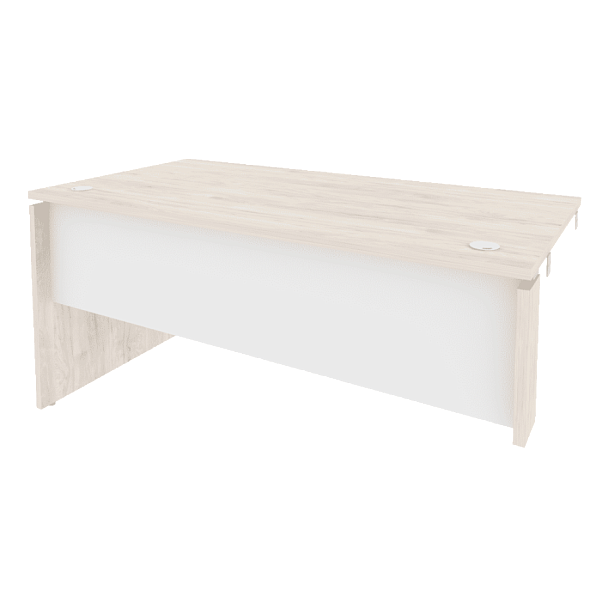 Onix Стол-приставка левый к опорным элементам O.SPR-4.8 (L) Денвер светлый/Белый бриллиант 1580*800*750 - Вид 1