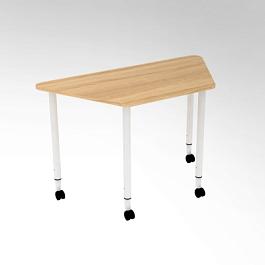 Стол ученический 1-мест. с возможностью объединения для групповых занятий, регулируемый по высоте гр. 5-7 - Фото предпросмотра