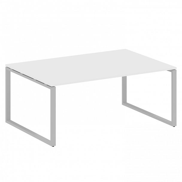 Стол для переговоров "Metal System" БО.ПРГ-1.5 белый/серый - Вид 1