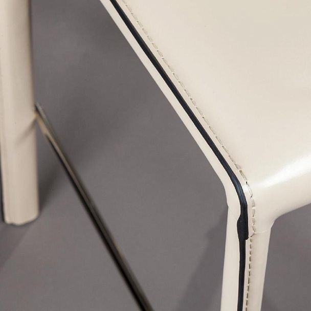 Стул Barrie, кожа бежевый - Вид 10