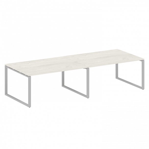 Стол для переговоров "Metal System" БО.ПРГ-2.4 дуб наварра/серый - Вид 1
