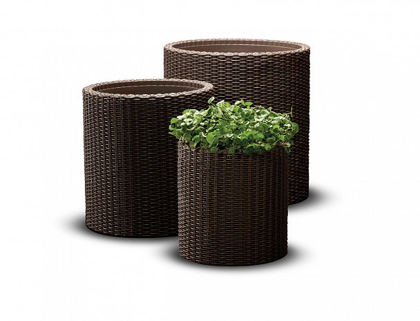 Комплект кашпо "S+M+L CYLINDER PLANTERS" - Вид 3