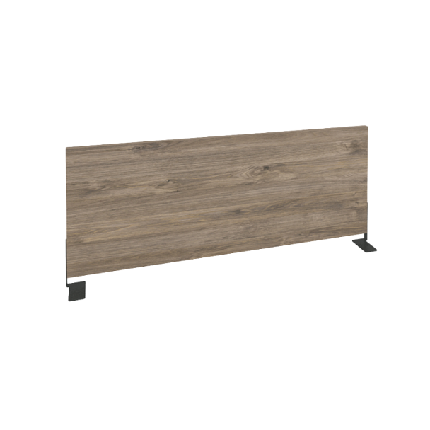 Onix Экран боковой (ЛДСП) O.EKR-80 Тиквуд темный/Антрацит металл 800*370*18 - Вид 1