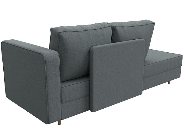 Кушетка Прайм правая Рогожка серый - Вид 6