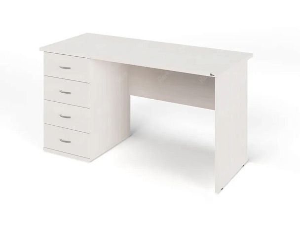 ЛАЙТ / LIGHT RLG007-14x6L Однотумбовый стол 140x60x75 Дуб Молочный - Вид 1