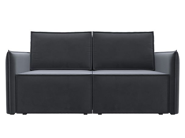 Диван прямой Либерти мини Велюр серый - Вид 2