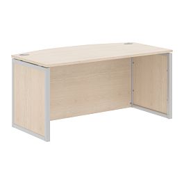 Стол руководителя XQPET 169H Бук Тиара/Алюминий 1600х867х750 XTEN-QP - Фото предпросмотра