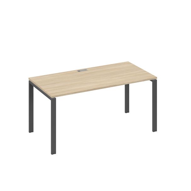 Стол письменный на металлокаркасе UNO A4 А4 Б1 025 БП дуб скандинавский / металлокаркас антрацит - Вид 1