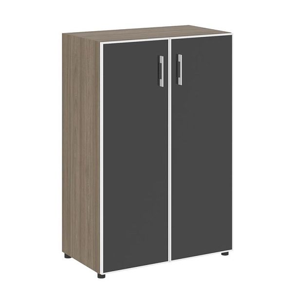 Ялта Шкаф LT.ST-2.4 R black Вяз Благородный/Стекло Black 800*450*1195 - Вид 1