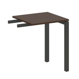Metal System Quattro Приставной элемент на П-образном м/к 50БП.ПР-1 Венге/Антрацит металл 600*600*750 - Фото предпросмотра