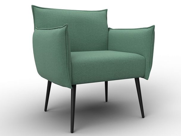 Кресло Лига-083 Рогожка зеленый - Вид 1