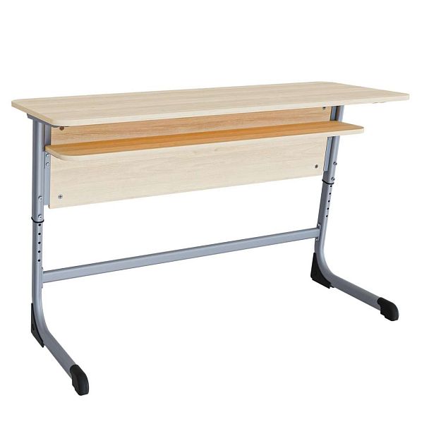 Парта Smart на плоскоовале 2М (столеш. ЛДСП ЗУ, экран ЛДСП, полка), гр.3-5 - Вид 3