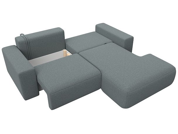 Диван угловой Лига-036 НПБ Классик правый угол Рогожка серый - Вид 8