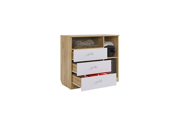 Форсаж Комод MKF-06.2725 дуб крафт золотой/белый - Вид 4