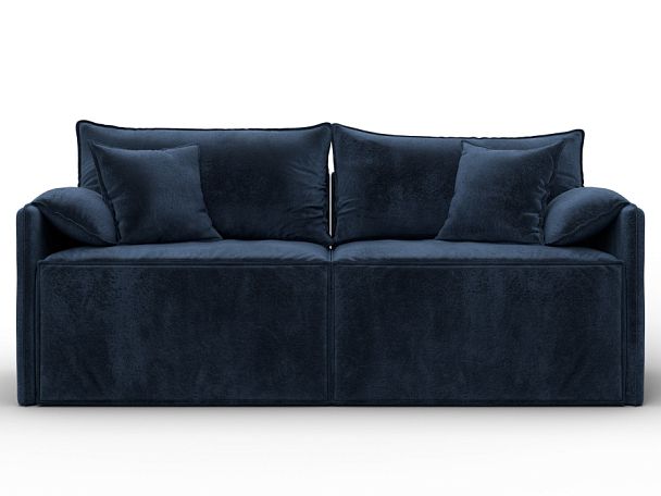 Диван прямой модульный Лига-106 Велюр синий - Вид 2