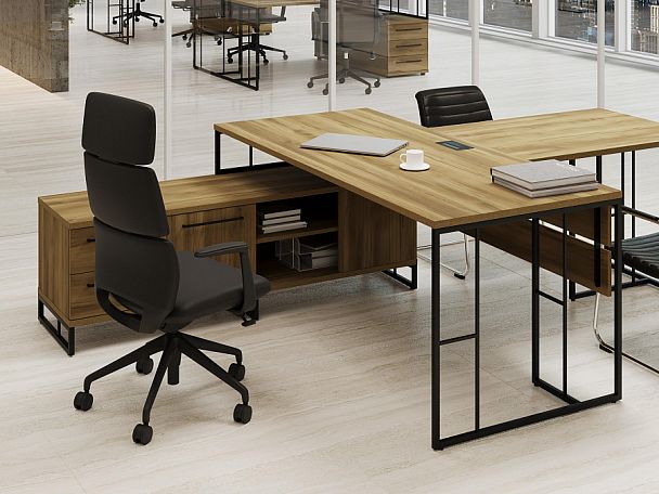 Rift Direct Царга стола без тумбы RF.CS-004 Дуб Мали/Металл Антрацит 1496*18*340 - Вид 2