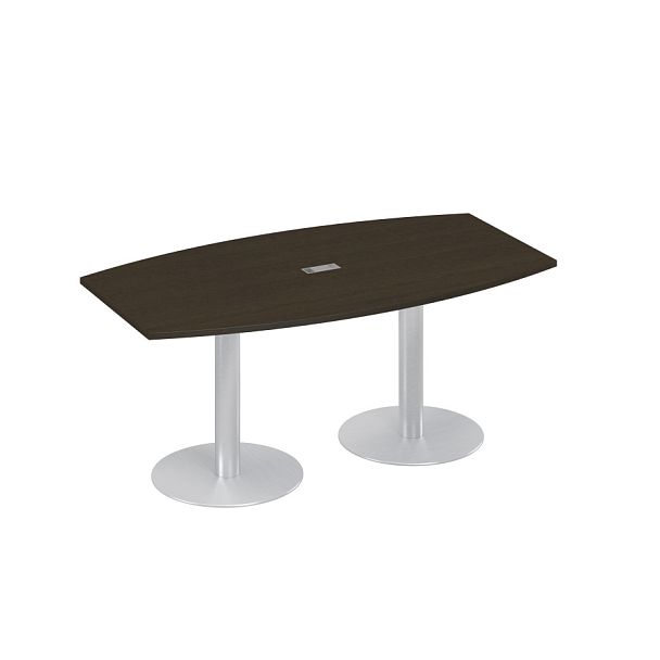 Стол 180x100 фигурный на опорах-колоннах переговорный A4 А4 ХР 112 - Вид 1