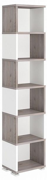 Стеллаж-колонка Домино СБ-15/6 Белый/Нельсон - Вид 1