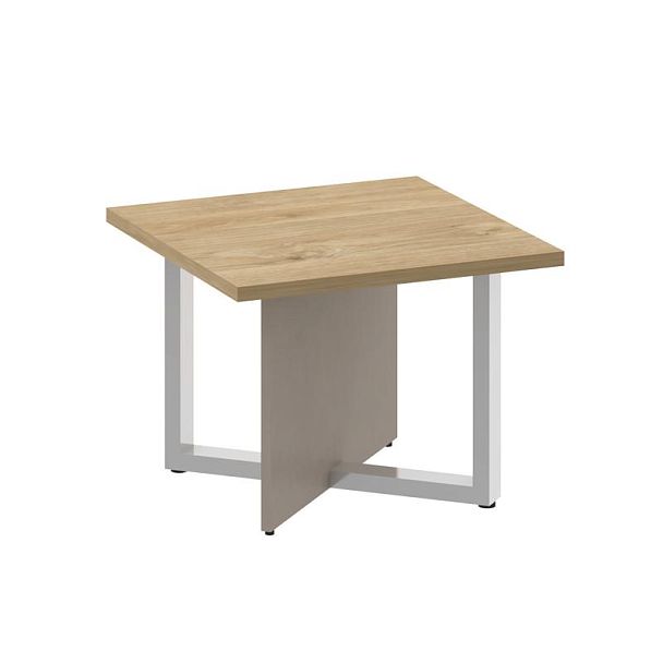 Шифт Стол журнальный, квадратный SK.SG-KV-60 Тиквуд Светлый/Капучино 600*600*450 - Вид 1