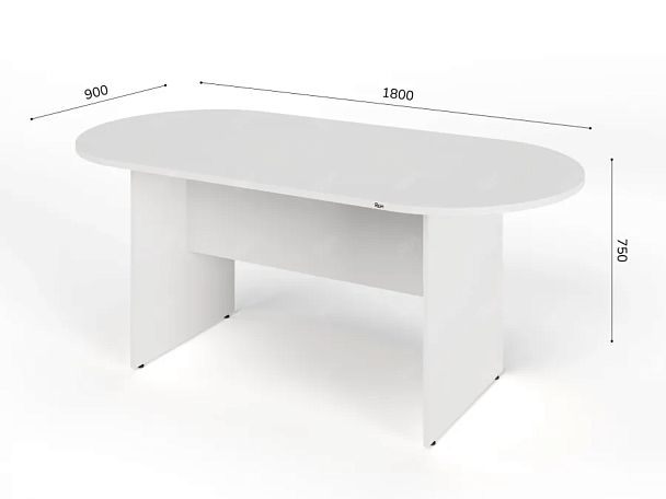 ЛАЙТ / LIGHT RLG010-18x9 Конференц-стол 180x90x75 Белый - Вид 6