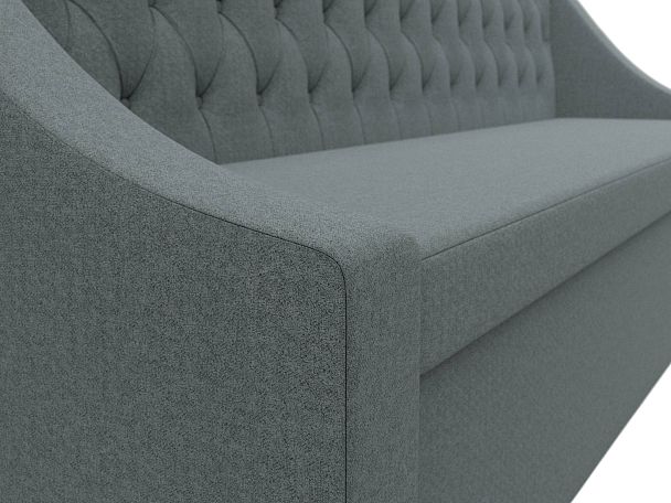 Диван кухонный прямой Мерлин Рогожка серый - Вид 4