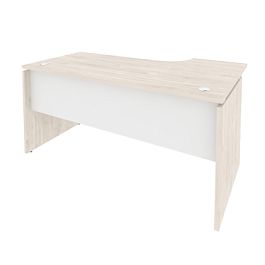 Onix Стол эргономичный левый O.SA-1 (L) Денвер светлый/Белый бриллиант 1580*980*750 (720/460) - Фото предпросмотра