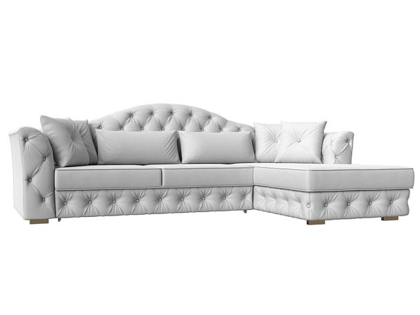 Диван угловой Артис правый угол Экокожа белый - Вид 1