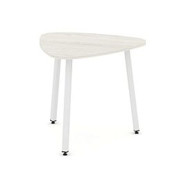 Стайл Проджект Стол переговорный SN-4.SPRG-70.3 Дуб Наварра/Металл Белый 900*900*750 - Фото предпросмотра