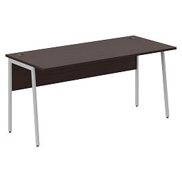 Стол прямой СП-4P Венге Магия/Алюминий 1600х720х755 IMAGO PLUS - Фото предпросмотра