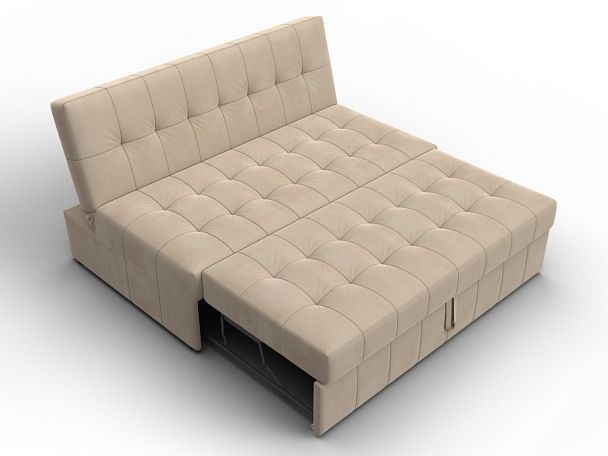 Диван прямой Лига-107 (140) Велюр бежевый - Вид 7