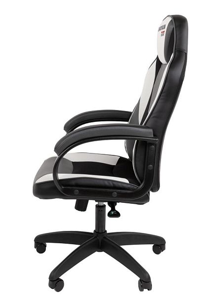 Кресло Chairman game 17 Россия экокожа черный/серый/белый - Вид 7