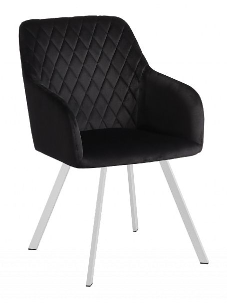 Комплект кресел поворотных Барли, черный H-75/белый, 2 шт. - Вид 4