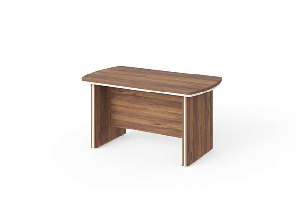 БЕРЛИН / BERLIN Стол приставной 1500х700х700 Орех Вармия/Белый - Вид 1