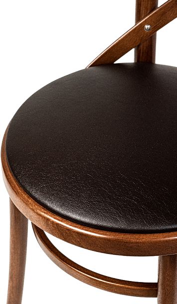 Комплект венских деревянных стульев Виен светлый орех/коричневая экокожа, 2 шт. - Вид 5