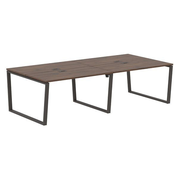 Стол 4-х местный EVWST 2713 Дуб Денвер тёмный/Мокко 2726х1346х750 EDIS - Вид 1