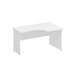 Стол эргономичный правый Комфорт К.122 белый премиум - Фото предпросмотра