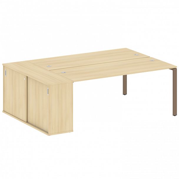 Рабочая станция "Metal System" БП.РС-СШК-1.5 акация/мокко - Вид 1